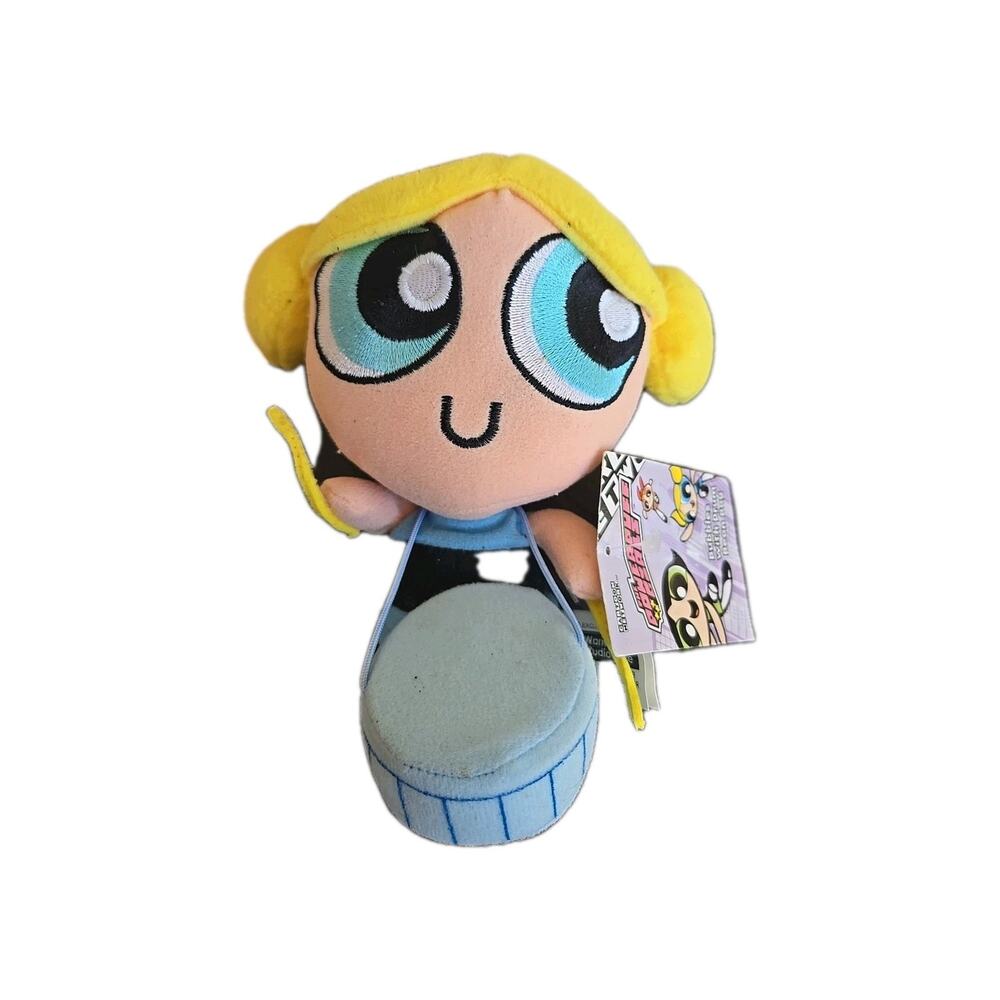 Vintage Cartoon Network Powerpuff Girls Bubbles 2001 With Drum Rare W/Tag 7"